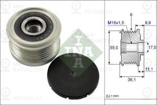 Механизм Свободного Хода Генератора INA 535010310