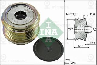 Шкив Генератора INA 535027610