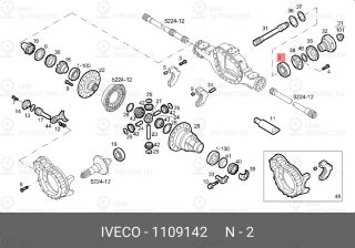 Запчасть IVECO 1109142