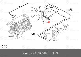 Запчасть IVECO 41026587