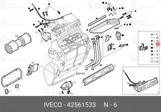 Запчасть IVECO 42561533