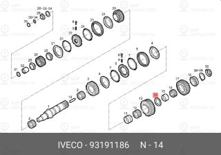 Запчасть IVECO 93191186