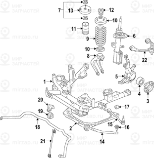 Запчасть BMW 31336773050
