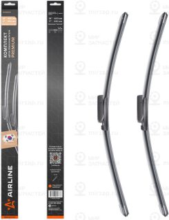 Щетки Стеклоочистителя, Комплект AirLine AWBM040