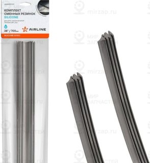 Резинки Стеклоочистителя Silicone 700Х6мм (28) 2 Шт. В Пакете С Навершием (Awbr AirLine AWBRES700P