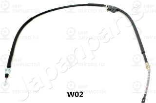 Трос стояночного тормоза JAPANPARTS BCW02