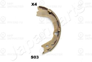 Комплект тормозных колодок стояночной системы JAPANPARTS GFS03AF