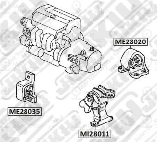 Опора Акпп Honda Cr-V 2001-2006 Jikiu MI28011