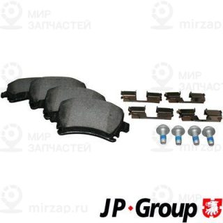 Комплект тормозных колодок (дисковый тормоз) JP GROUP 1163705410