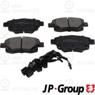 Комплект тормозных колодок (дисковый тормоз) JP GROUP 1563700110