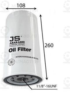Фильтр масляный JS C43001