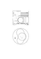 Поршень KOLBENSCHMIDT 41092600