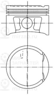 Поршень KOLBENSCHMIDT 99746600
