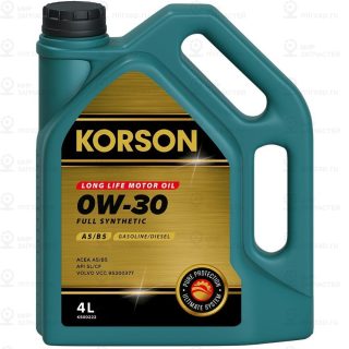 Масло Моторное 0W-30 A5/B5 4L KORSON KS00222