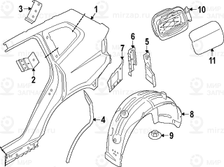 Запчасть BMW 41007955013