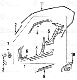 Запчасть BMW 41008132917