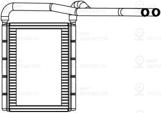 Теплообменник отопителя салона LUZAR LRH3021