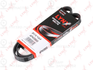 Ремень поликлиновой LYNX 4PK0860