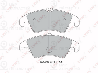 Комплект тормозных колодок (дисковый тормоз) LYNX BD1219