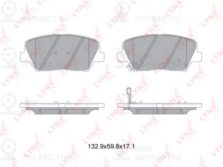 Комплект тормозных колодок (дисковый тормоз) LYNX BD3630