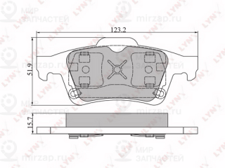 Комплект тормозных колодок (дисковый тормоз) LYNX BD6302