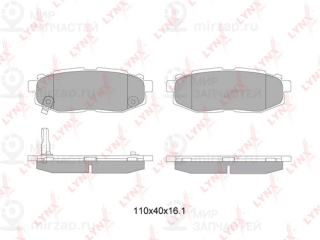 Комплект тормозных колодок (дисковый тормоз) LYNX BD7114