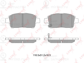 Комплект тормозных колодок (дисковый тормоз) LYNX BD7526