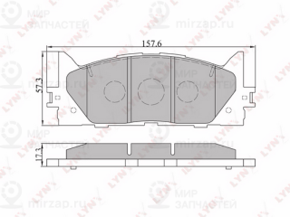 Комплект тормозных колодок (дисковый тормоз) LYNX BD7530