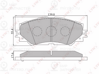 Комплект тормозных колодок (дисковый тормоз) LYNX BD7542