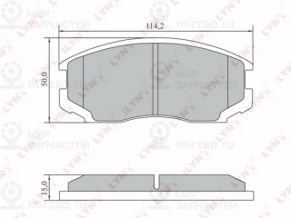 Комплект тормозных колодок (дисковый тормоз) LYNX BD7553