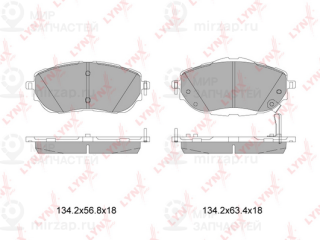 Комплект тормозных колодок (дисковый тормоз) LYNX BD7605