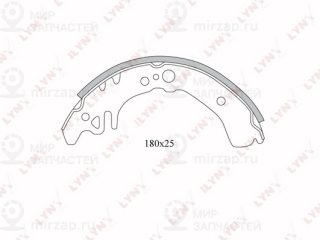Комплект тормозных колодок LYNX BS7509