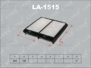 Фильтр воздушный LYNX LA1515