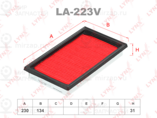 Фильтр воздушный LYNX LA223V