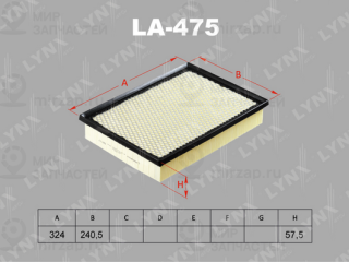 Фильтр воздушный LYNX LA475