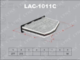 Фильтр салона LYNX LAC1011C