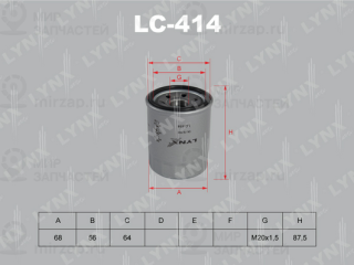 Фильтр масляный LYNX LC414