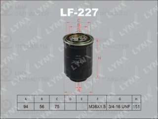 Фильтр топливный LYNX LF227