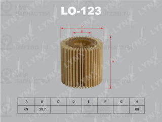 Фильтр масляный LYNX LO123