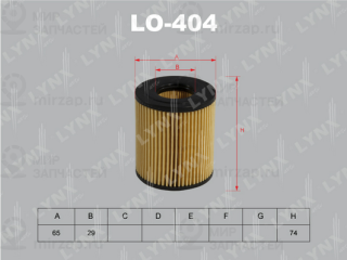 Фильтр масляный LYNX LO404