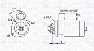 Стартер MAGNETI MARELLI 063721389010