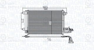 Конденсатор кондиционера MAGNETI MARELLI 350203737000