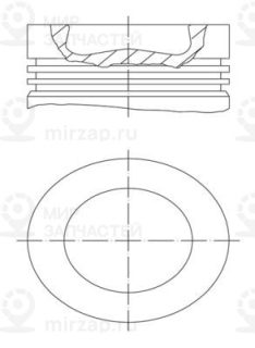 Поршень MAHLE 0039800