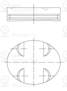 Поршень MAHLE 0052400