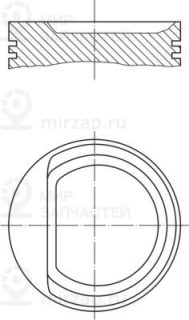Поршень MAHLE 0102902