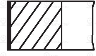Комплект поршневых колец MAHLE 01220N0