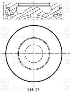 Поршень MAHLE 0160702