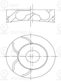 Поршень MAHLE 0220102