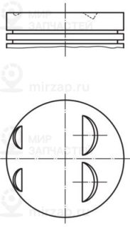 Поршень MAHLE 0220500