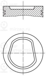 Поршень MAHLE 0304200